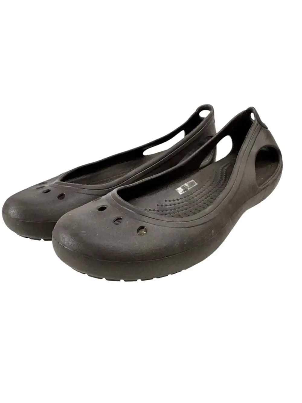 Crocs Kadee Ballet Flats Brown Croslite Slip On Comfort Shoes Womens 9